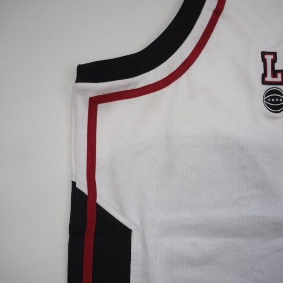 Nike Air Le Claire Court Basketball White Men TShirt Jersey Vest Defect - Picture 4 of 12